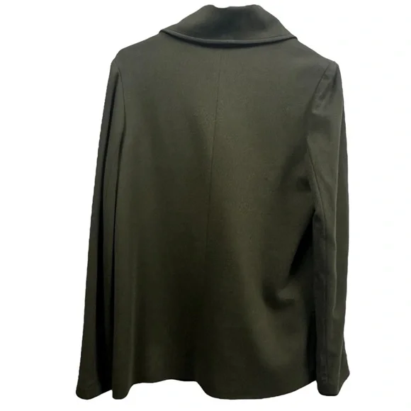 Bailey 44 USA Dark Olive and Black Double Breasted Knit Jacket Womens Medium - Picture 7 of 13